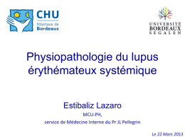 Physiopathologie du lupus érythémateux systémique