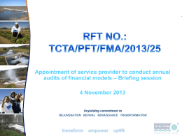 FMA_Briefing session_4 November 2013