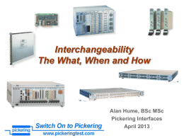 What is Interchangeability? - Pickering Interfaces Knowledgebase Wiki