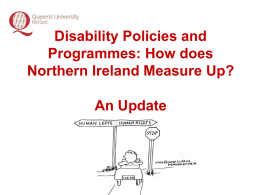 presentation - Equality Commission, Northern Ireland