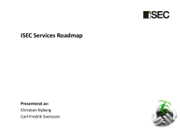 Nuläge - ISEC Services