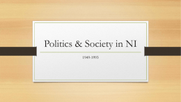 Politics & Society in NI