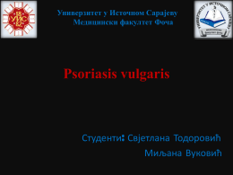 Vukovic, Todorovic, psoriasis vulgaris