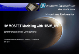 HV MOSFET Modeling with HiSIM_HV - MOS-AK