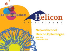 Presentatie Inspiratiedag 7 december Helicon
