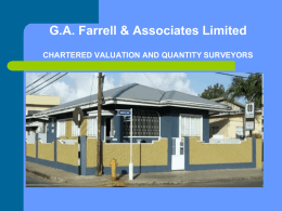 G.A. Farrell & Associates Limited CHARTERED VALUATION AND