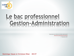 R&eacute;novation de la fili&egrave;re tertiaire administratif