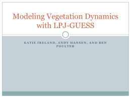 Modeling Vegetation Dynamics with LPJ