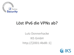 Mobilität auf neuen Wegen – löst IPv6 die VPNs ab?