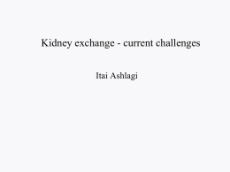 Random Graph Models for Kidney Exchange