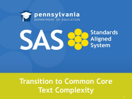 PA Common Core State Standards