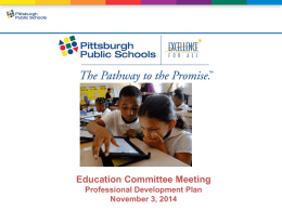 Plan Components - Pittsburgh Public Schools