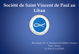 Saint Vincent de Paul au Liban - Société de Saint Vincent de Paul