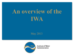 IWA Overview