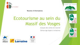 Réunion d`informations Ecotourisme au sein du Massif des Vosges