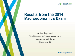Common Errors - 2014 AP Macroeconomics Exam