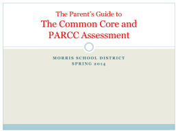 PARCC Parent Presentation