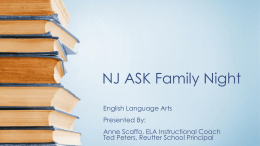 NJ ASK Family Night – ELA 2014