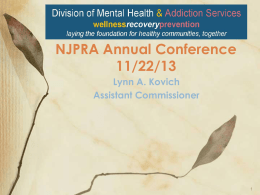Supportive Housing and the Division of Addiction Services