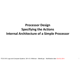 Internal processor actions