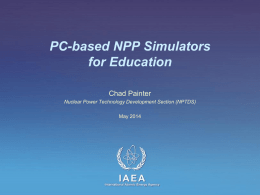 PC-based NPP Simulators for Education