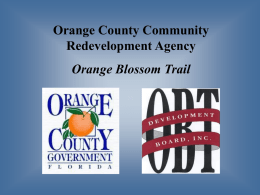 Budget Worksession OBT Community Redevelopment Agency