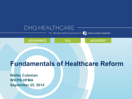 Fundamentals of Healthcare Reform