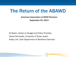 ABAWD SNAP directors presentation 10-13