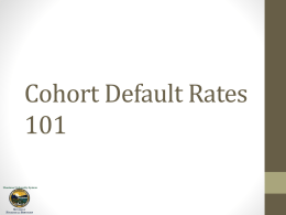 Cohort Default Rate Powerpoint