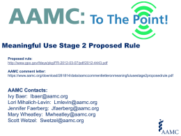 Meaningful Use Stage 2 Proposed Rule