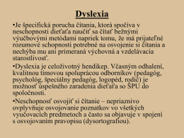Dyslexia - cpppapbytca.sk