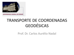 TRANSPORTE DE COORDENADAS GEODÉSICAS
