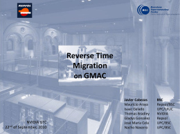 Reverse Time Migration on GMAC
