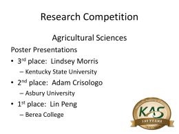 2014 Research Competition Winners