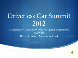 Driverless Car Summit 2012