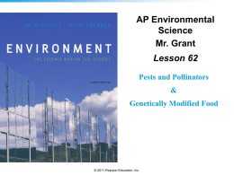 Pests and Pollinators & Genetically Modified Food - science-b