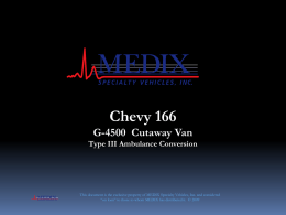 2014 Medix Type III Metro Express 166 Chevy Sales Presentation