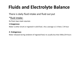 Fluids and Electrolyte Balance