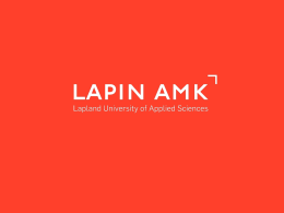 Lapin AMK koulutusesittely 2015 - julkiset