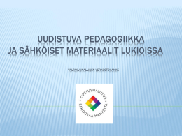 Esitys ITK Uudistuva pedagogiikka (2.3.2014)
