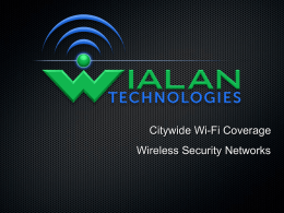 WIALAN TECHNOLOGIES - The Performance Center