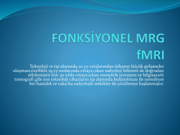 FONKSİYONEL MRG fMRI