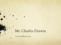 Mr. Charles Darwin