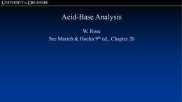 Acid-base analysis