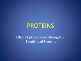 PowerPoint on Proteins