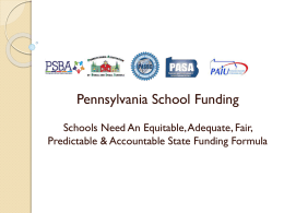 Pennsylvania*s PK-12 Funding Problem