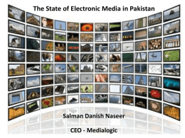 The Future of Electronic Media in Pakistan