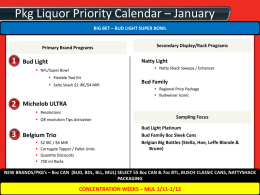 Pkg Liquor Priority Calendar