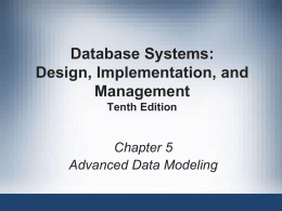 Chapter 5 - Advanced Data Modeling