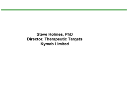 Dr Steve Holmes